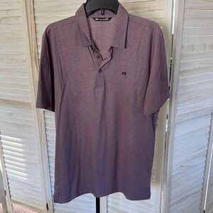 Travis Mathew Dark Purple Polo Shirt MOWT